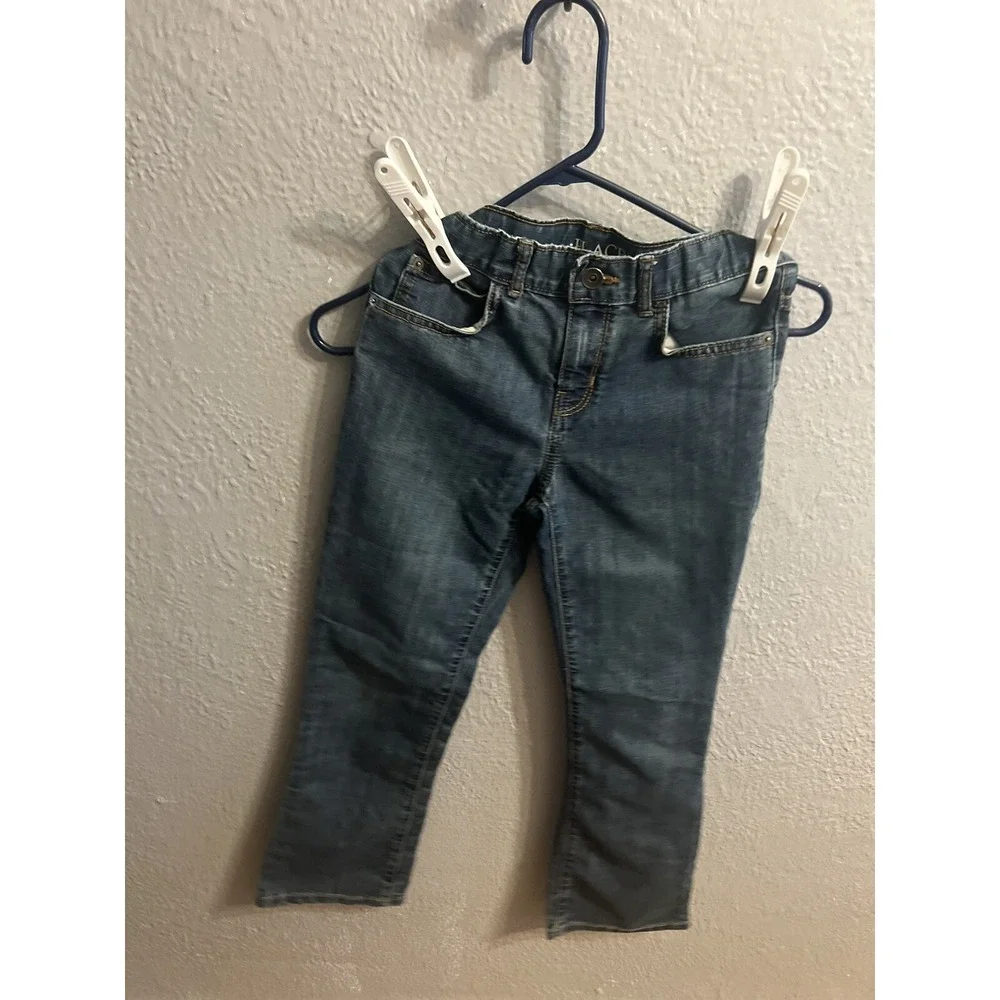 Childrens Place Boys Size 8 ‎ Bootcut Denim Blue Jeans Adjustable Waist